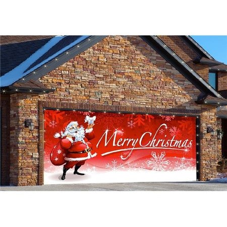 MY DOOR DECOR My Door Decor 285905XMAS-012 7 x16 ft. Santas Merry Christmas Outdoor Christmas Holiday Door Banner Decor; Multi Color 285905XMAS-012